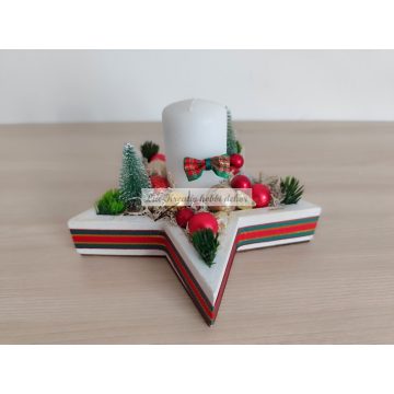 Adventi asztaldísz csillag