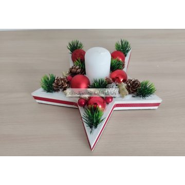 Adventi asztaldísz csillag