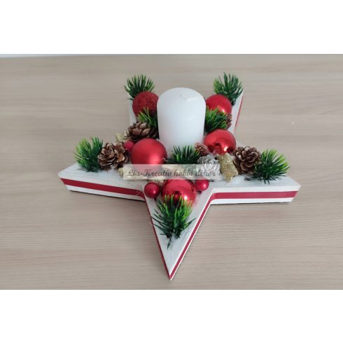 Adventi asztaldísz csillag