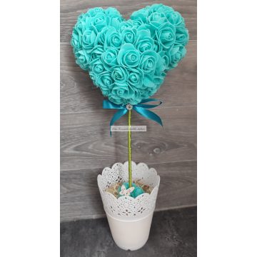 Egrfejes asztaldísz ballagásra, valentin napra