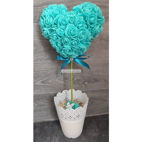 Egrfejes asztaldísz ballagásra, valentin napra