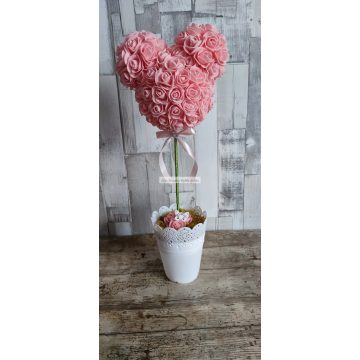 Egérfejes asztali dekor ballagásra, valentin napra 